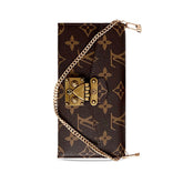 Luxury Flip Monogram iPhone Case With Wallet And Strap-CLK250801