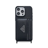 PR Case With Card Holder For iPhone Black-XFK241537