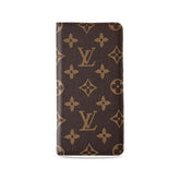 Folio Leather Monogram iPhone Case With Card Holder and Coin Pocket-PTK241608