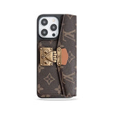 Monogram iPhone Case With Purse And Crossbody Strap Brown -XKK240329