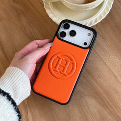 Classic H iPhone case orange – GFH0023