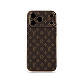 Premium Leather Monogram iPhone Case For iPhone 17 Series-GELV021