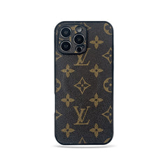 Premium Leather Monogram Magnetic iPhone Case(Compatible With Magsafe)-GELV061