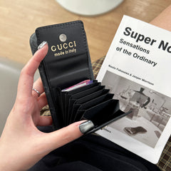 Elegant GG iPhone Case With Card Holder For iPhone 17 Series-GEGG159