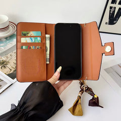 Classic Monogram iPhone Case With Wallet And Crossbody Strap For iPhone 17 Series-RELV100