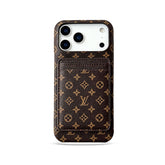 High-quality Monogram iPhone Case With Card Holder For iPhone 17 Series-GELV156