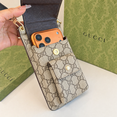 Premium Leather GG Crossbody Phone Bag-RCGG203