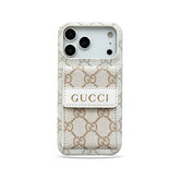 Elegant GG iPhone Case With Card Holder For iPhone 17 Series-GEGG159