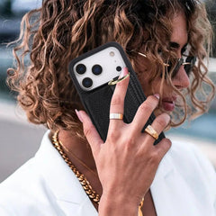 iPhone Case With Card Holder And Strap(With Holder)Black -BC25036
