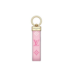 Monogram Colored Leather Key Strap-GELV211