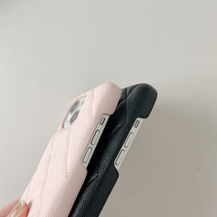 Classic Leather CC iPhone Case Pink -LZJK251023
