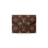 Monogram Leather Card Wallet-GELV200