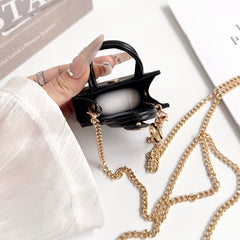 Elegant Leather Monogram AirPods Cases-GELV132