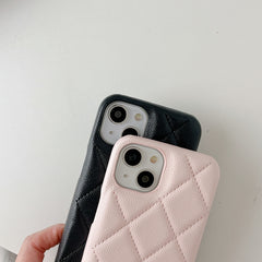 Classic Leather CC iPhone Case Pink -LZJK251023