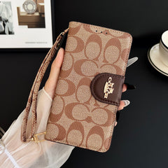 Luxury Leather CH iPhone Case With Flip Wallet -GECH198