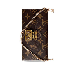 Luxury Flip Monogram iPhone Case With Wallet And Strap-CLK250801