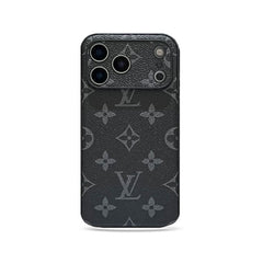 Black Monogram iPhone Case For iPhone 17 Series-CRk251026