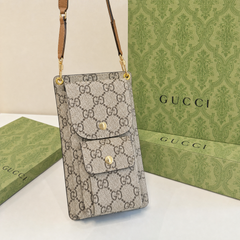Premium Leather GG Crossbody Phone Bag-RCGG203