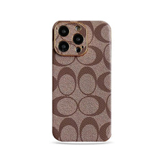 CH  iPhone Case Leather Light Brown -QBK240513