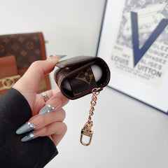 Luxury Leather Monogram AirPods Cases Big Printing-GELV134
