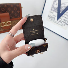 Luxury Leather Monogram AirPods Cases Big Printing-GELV134