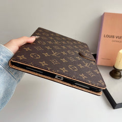 Stylish Leather Monogram  iPad Case Small Printing-GELV129