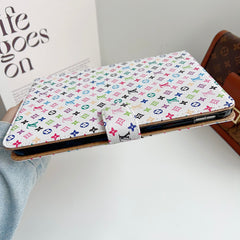 Refined Leather Monogram  iPad Case Small Printing-GELV127