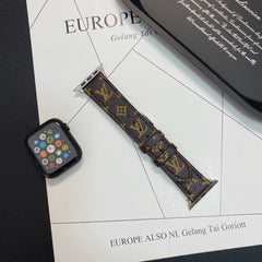 High-quality Monogram Apple Watch Band Small Printing-GELV123