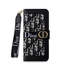 CD iPhone Case With Card Holder And Wrist Strap-CXW251104