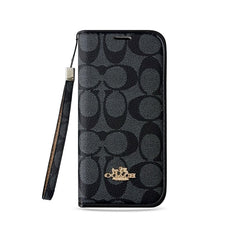 Classic Leather CH iPhone Case With Fold Wallet And Strap-LBPL005