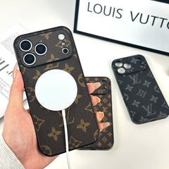 Premium Monogram Magnetic iPhone Case (Compatible With Magsafe)For iPhone 17 Series-GELV045