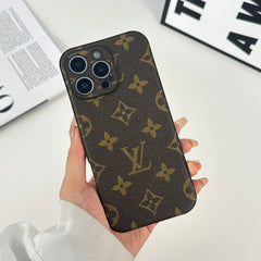 Classic Leather Monogram iPhone Case -GELV053
