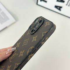Classic Leather Monogram iPhone Case -GELV053