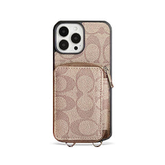 CH  iPhone Case With Wallet Coffee-LQB241412