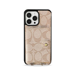CH  iPhone Case With Wallet And  Strap White -SZK240402