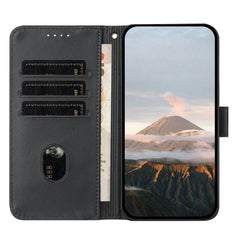Leather iPhone Cases With Flip Wallet and Strap Black-BC25090