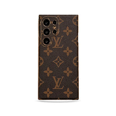 Refined Leather Monogram Samsung Galaxy S Series Case -GELV108