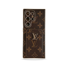 Luxury Monogram Samsung Galaxy S Series Case  With Card Holder-GELV109