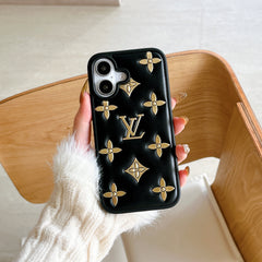 Premium Monogram iPhone case gold – GFLV0029