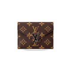 Monogram Leather Card Wallet-GELV200