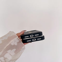 Luxury YL iPhone case black  – GFYL0045