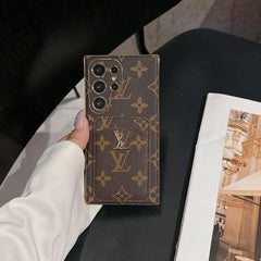 Luxury Monogram Samsung Galaxy S Series Case  With Card Holder-GELV109