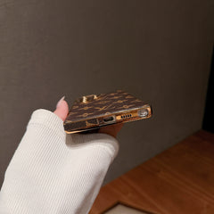 Refined Leather Monogram Samsung Galaxy S Series Case -GELV108