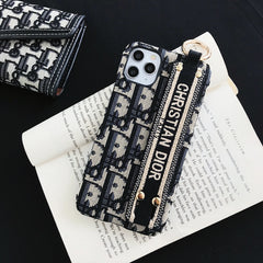 Black CD iPhone Case-SW231115