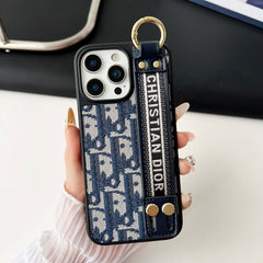 Fabrics CD iPhone Case With Holder Blue-SWk250801