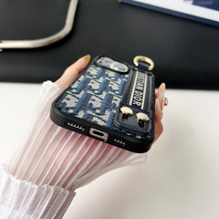 Fabrics CD iPhone Case With Holder Blue-SWk250801