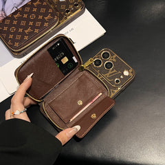 High-quality  Monogram iPhone Case With Wallet  For iPhone 17 Series-GELV164