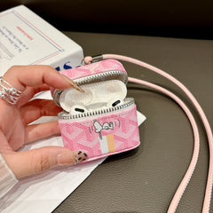 Leather GD AirPods Cases Pink-GEGD136