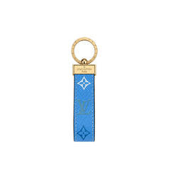 Monogram Colored Leather Key Strap-GELV211
