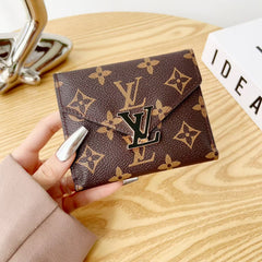 Monogram Leather Card Wallet-GELV200
